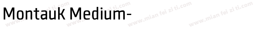 Montauk Medium字体转换